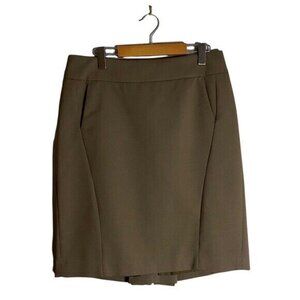 Ann Taylor Loft Women's Taupe Mini Formal Skirt